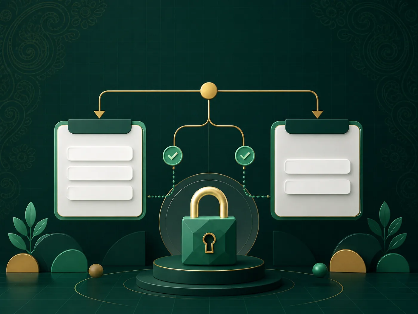 Concept diagram separating 444bd Register and Login information paths